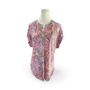 Dear Scarlett Paisley Print Blouse – Size Large